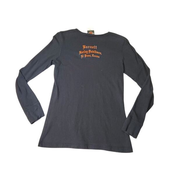 Harley Davidson T-Shirt Womens Size Small Long Sleeve El Paso Texas Vintage - Picture 2 of 9